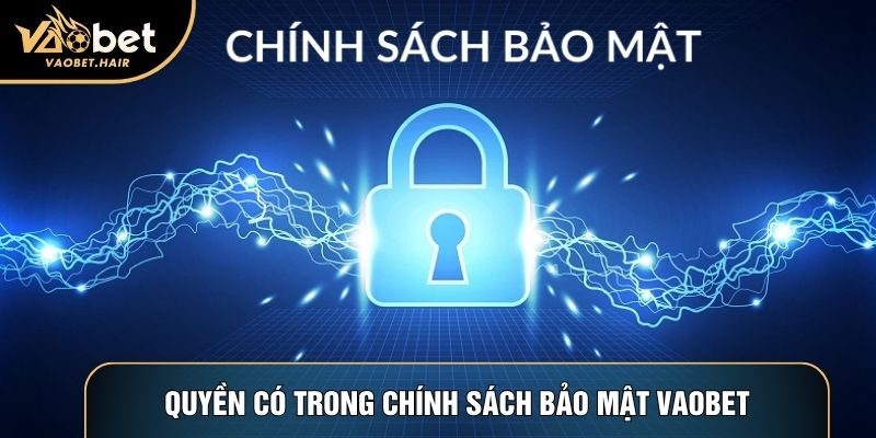 Quyền của người chơi trong chính sách bảo mật Vaobet